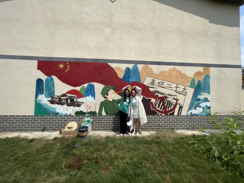 美加墨世界杯官方中文网站建筑学院开展暑期“三下乡” ,乡村文化墙调研及优化提升设计活动